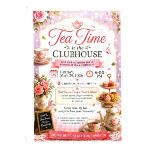 Read more about the article Tea Time in the Clubhouse!