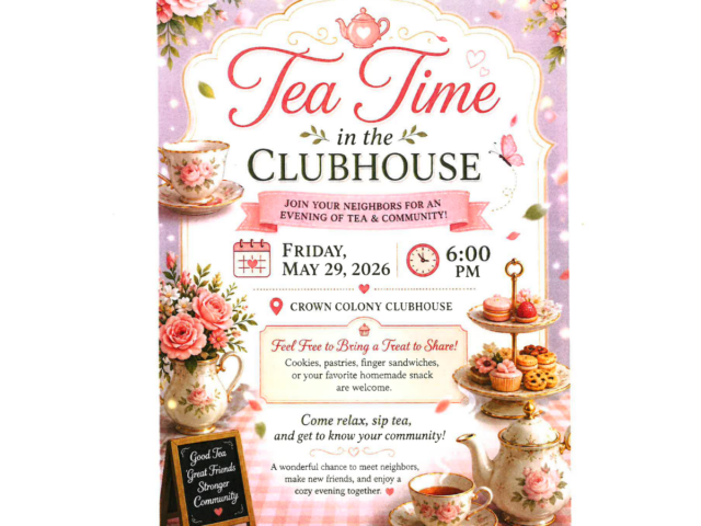 Tea Time in the Clubhouse!