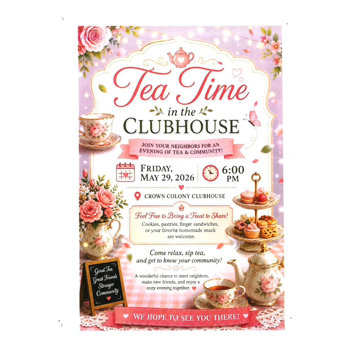 You are currently viewing Tea Time in the Clubhouse!