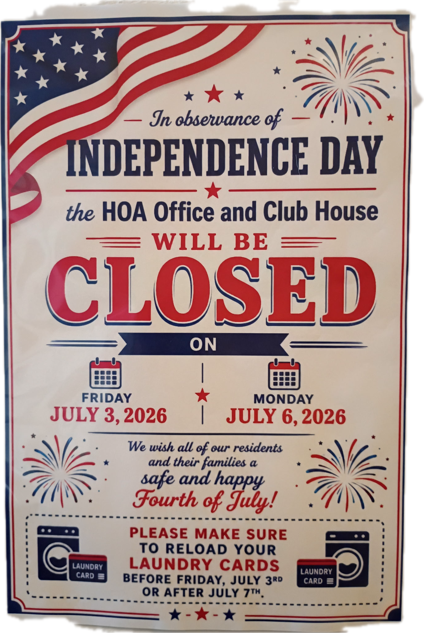 You are currently viewing CCHOA Office Closure for Independence Day