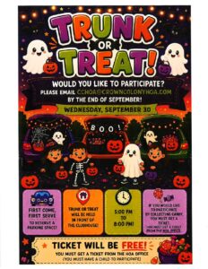 Read more about the article Crown Colony’s First Annual Trunk or Treat!