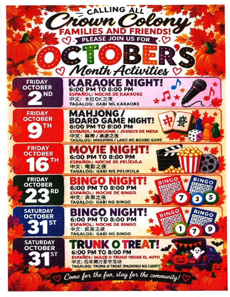 October Fun at Crown Colony